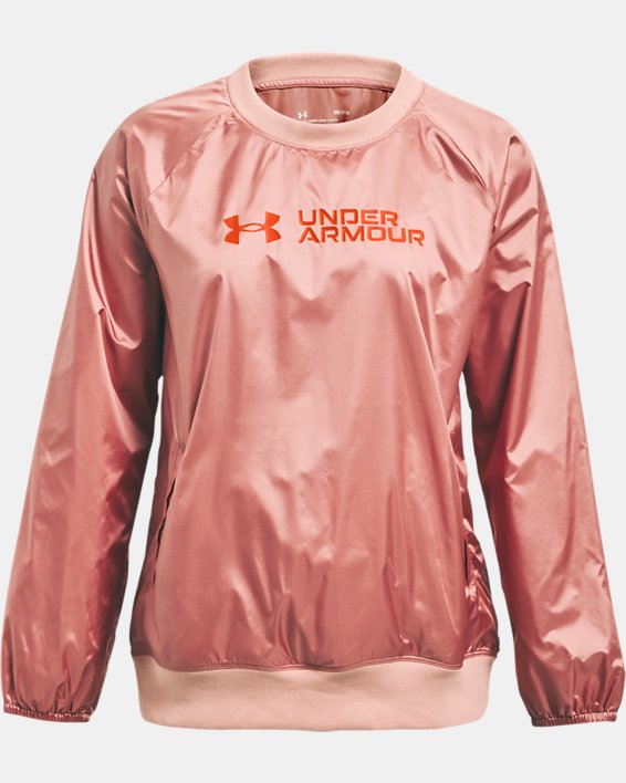 Damen UA RECOVER™ Shine Rundhals-Oberteil aus Webstoff, Pink, pdpMainDesktop image number 5